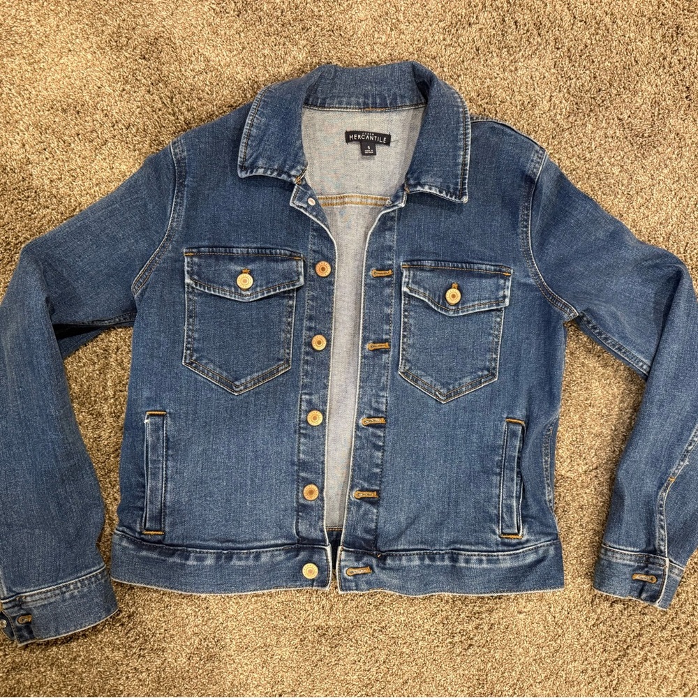 J. Crew - Classic Blue Denim Jacket, size Small